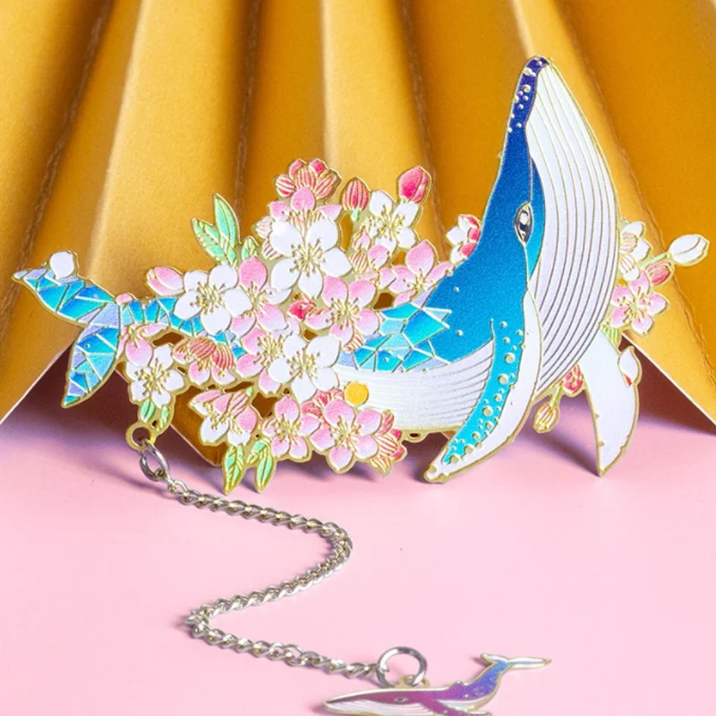 

Cute And Pet Cats Whale Deer Bookmark Student Exquisite Study Office Portable Reading Stationery DIY Metal Decoration Supplies