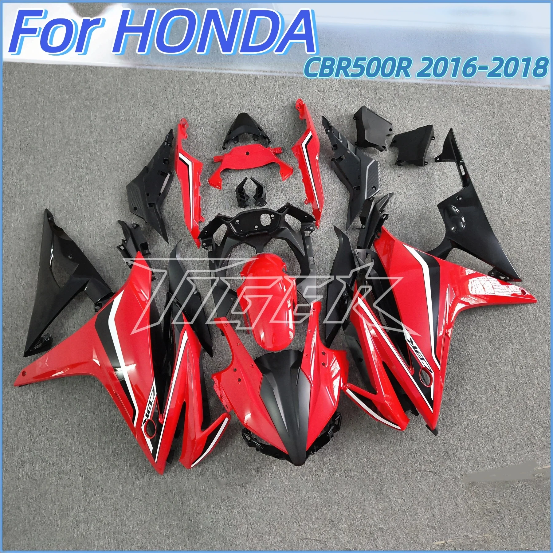 

New ABS Plastic Motorcycle Full Fairings Kit Fit For HONDA CBR500R 2016 2017 2018 CBR500 CBR500RR Fairing Kits Set Red White Bla