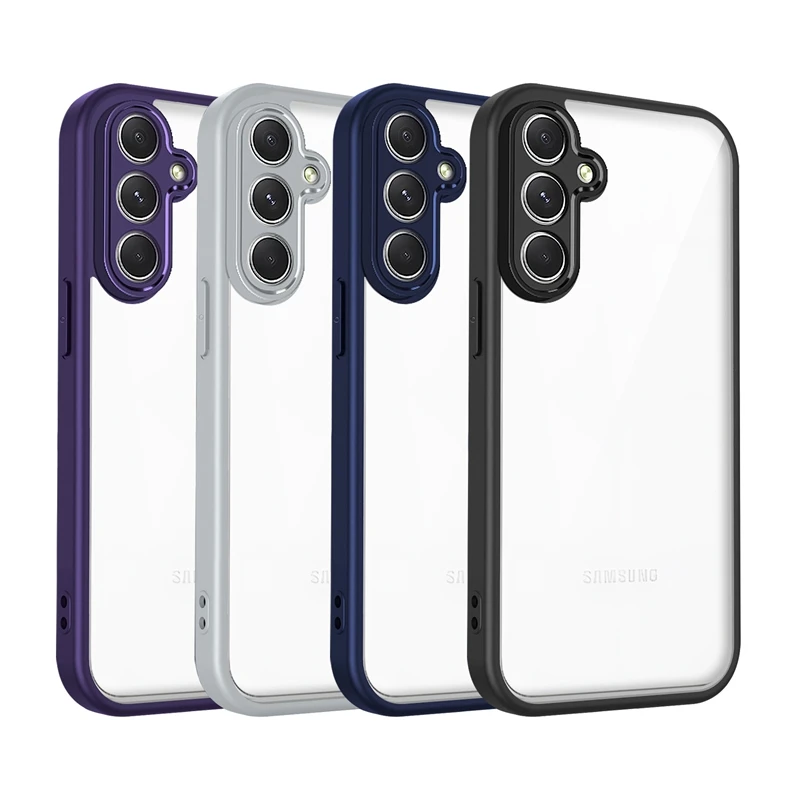 Прозрачный силиконовый чехол для Samsung Galaxy M56 M36 M16 M06 M55 M55S M35 M15 M05 ПК Задний бампер из ТПУ Противоударный чехол для телефона