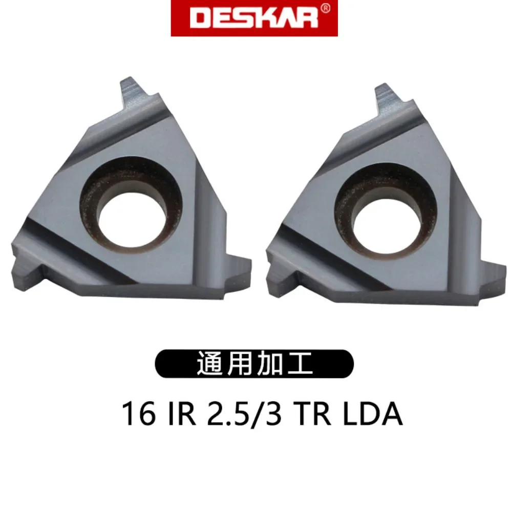 DESKAR 16ER 16IR 3TR 8ACME 8NPT LDA LDC Thread Turning Carbide 16E/IR Inserts