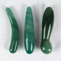 18cm Natural Aventurine Massage Wand Large Healing Jade Crystal Stone Yoni Massage Stick As Women Or Man Gift Body Relax