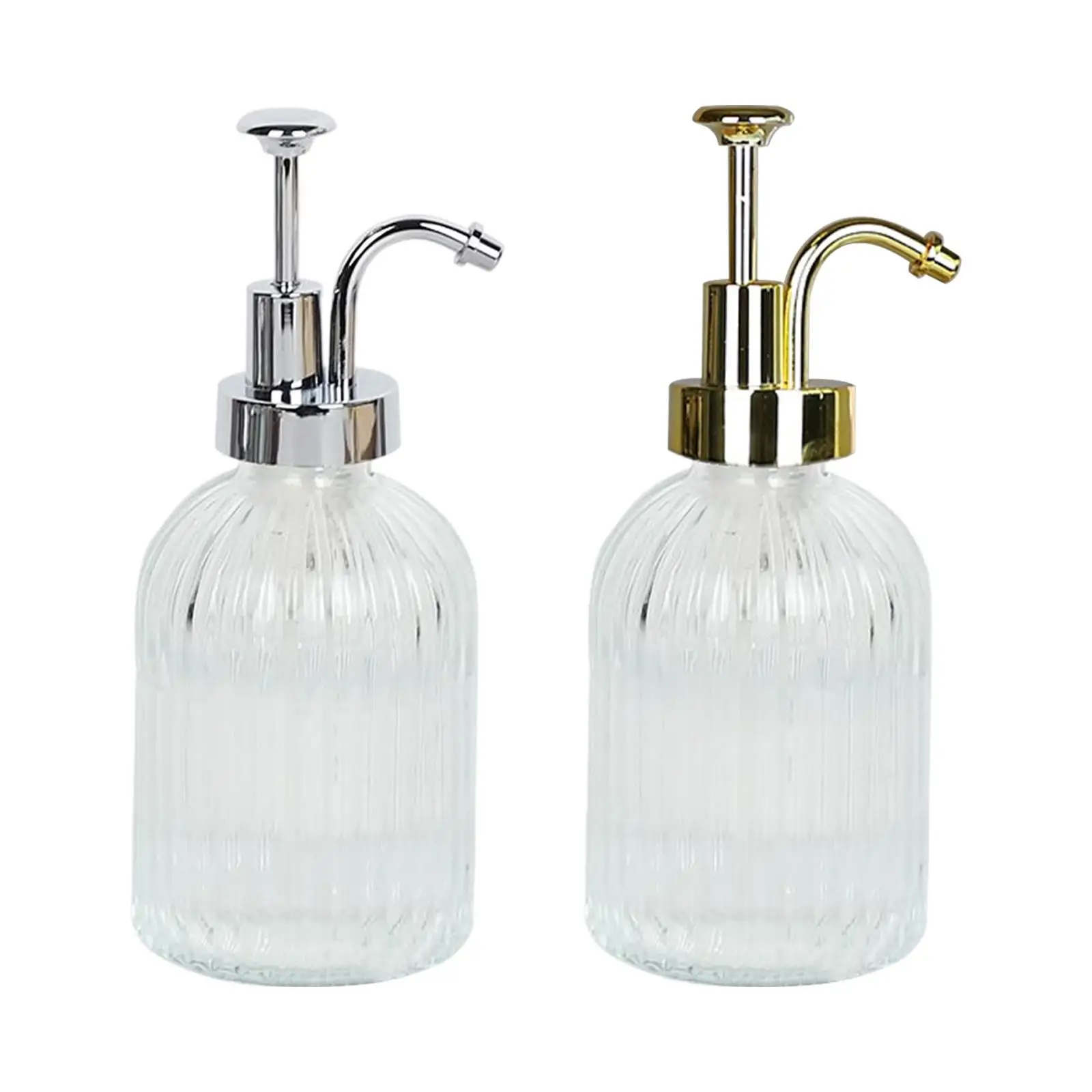 300ml Soap Dispenser Sturdy Clear Refillable for Kitchen Countertop Bathroom