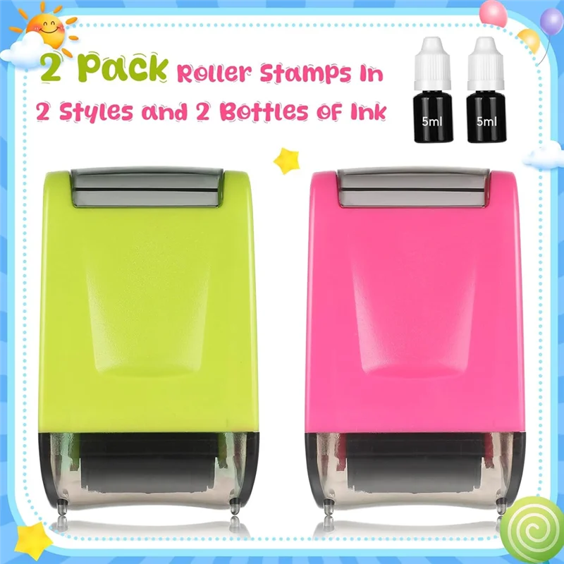 Compact Practice Roller Stamp Ink Line Rolling Stamp Parents Teacher Stamp Supplies For Sentence Strip Handwriting Practice