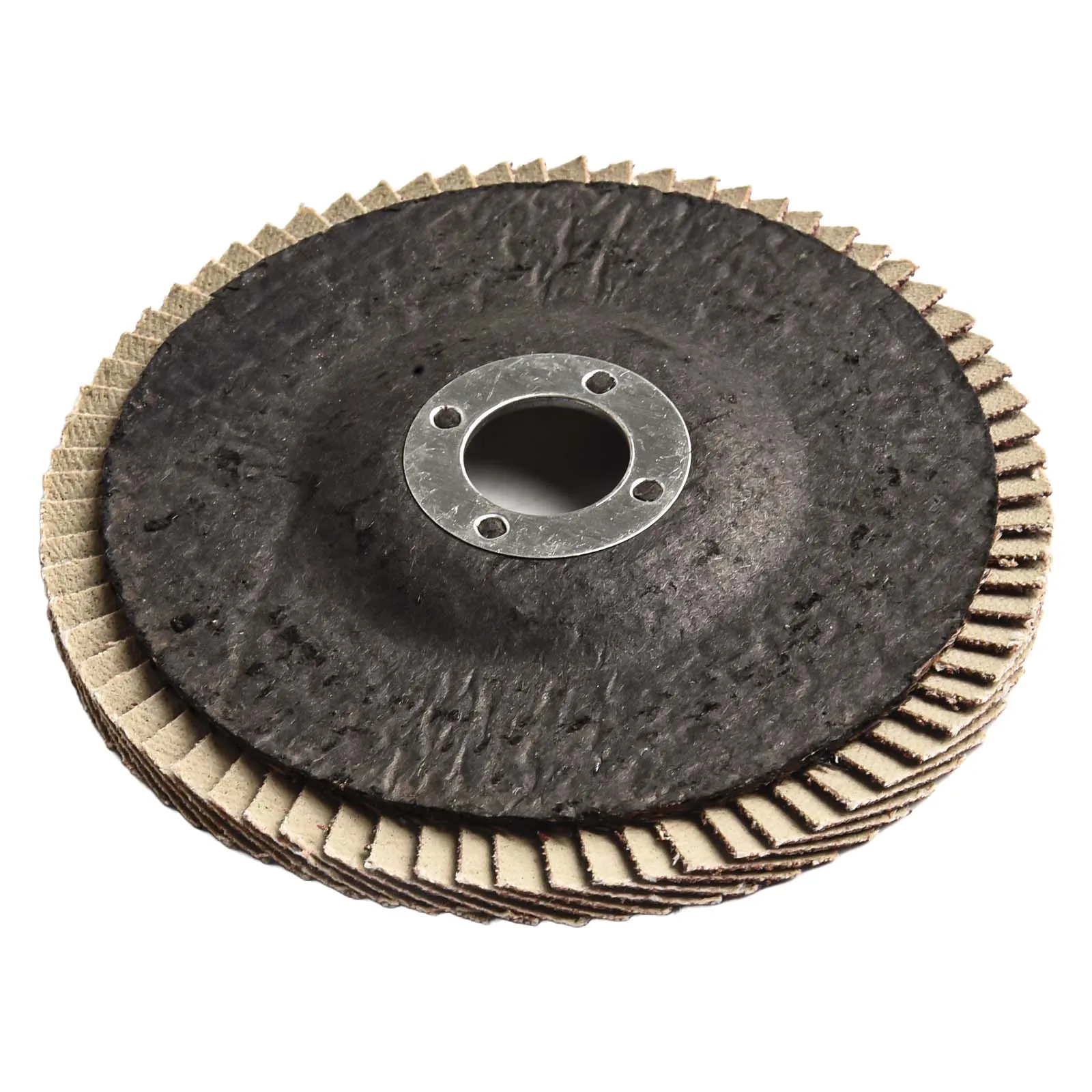 Louver Blade With High Polishing Efficiency Red Sand Grinding Polishing Wheel Flap Discs Perfect For Grinding And Polishing