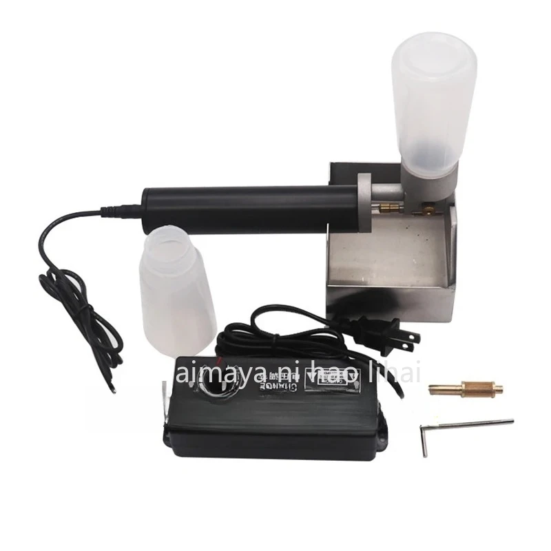 

New small and convenient handheld oil edge machine leather oil box notebook handheld oil edge box structure