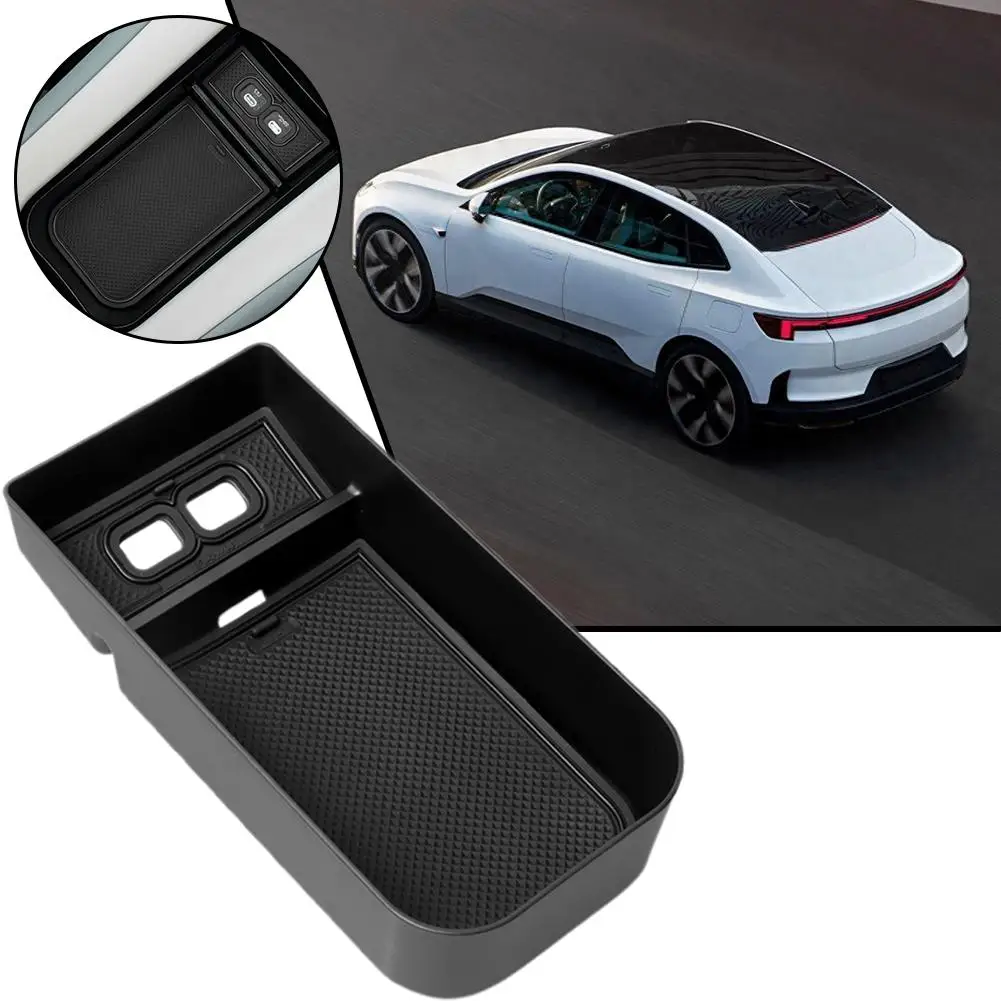 Car Armrest Storage Box Suitable for 23-24 models for Polestar 4 Car Interior Organizer Accessories C0U8