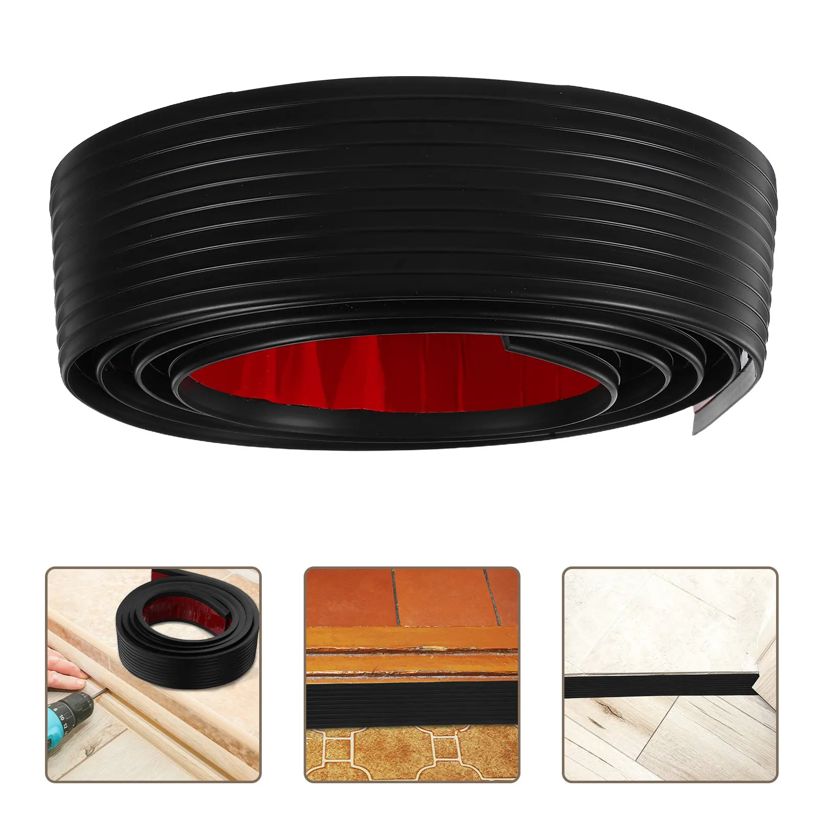

Self-Adhesive Rubber Door Threshold Ramp Anti-Slip Wheelchair Stroller Scooter Transition Strip for Doorways Floor Transition