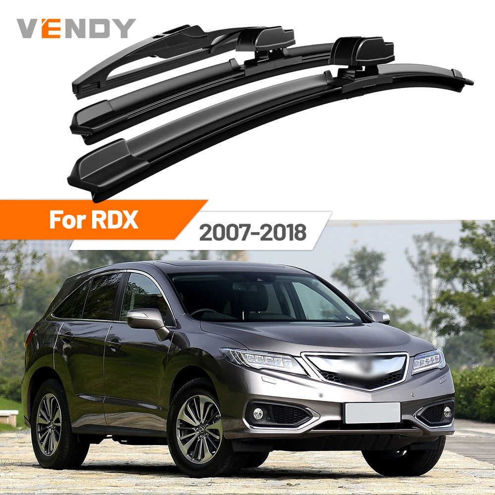 Juego de Escobillas Limpiaparabrisas Delanteras y Traseras para Acura RDX 2007-2018, 2008, 2009, 2010, 2011, 2012, 2013, 2014, 2015, 2016