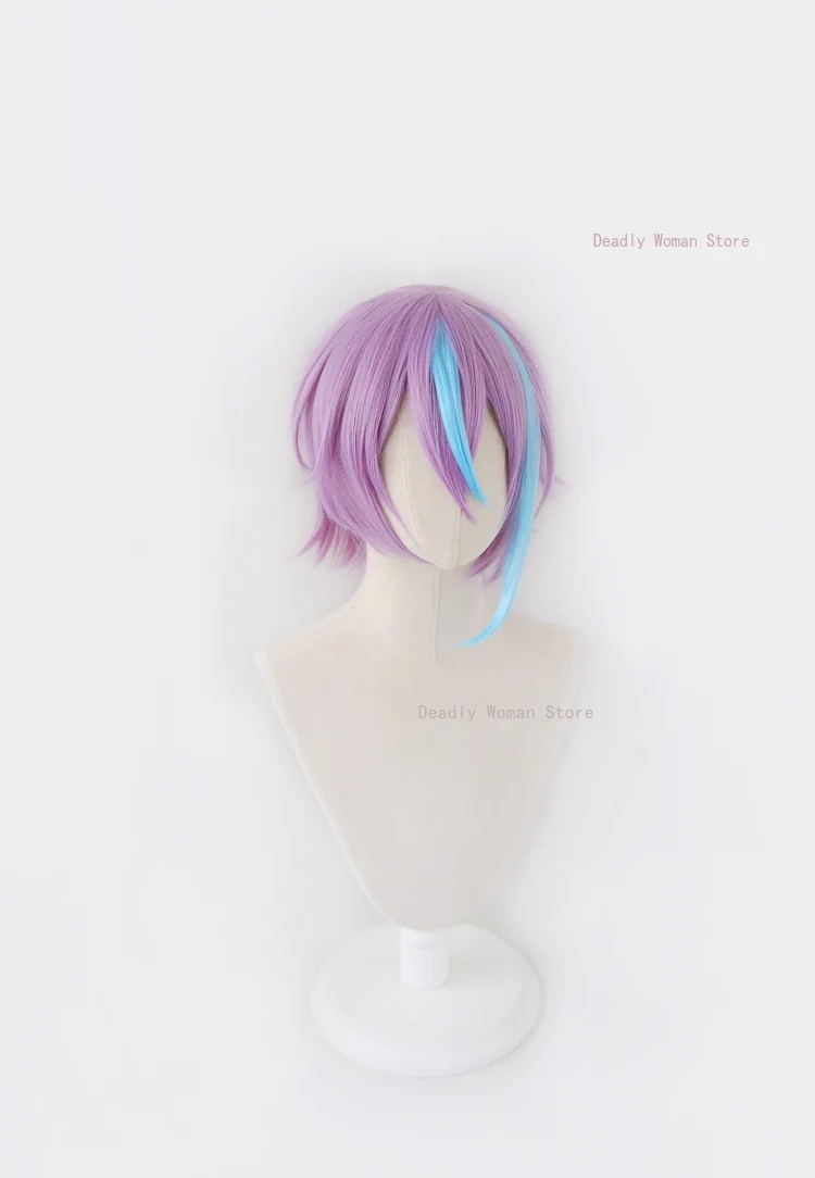 Kamishiro Rui Peruca Cosplay, Project Sekai, Palco Colorido, Perucas de Rede Rosa, Resistente Ao Calor, Perucas Sintéticas