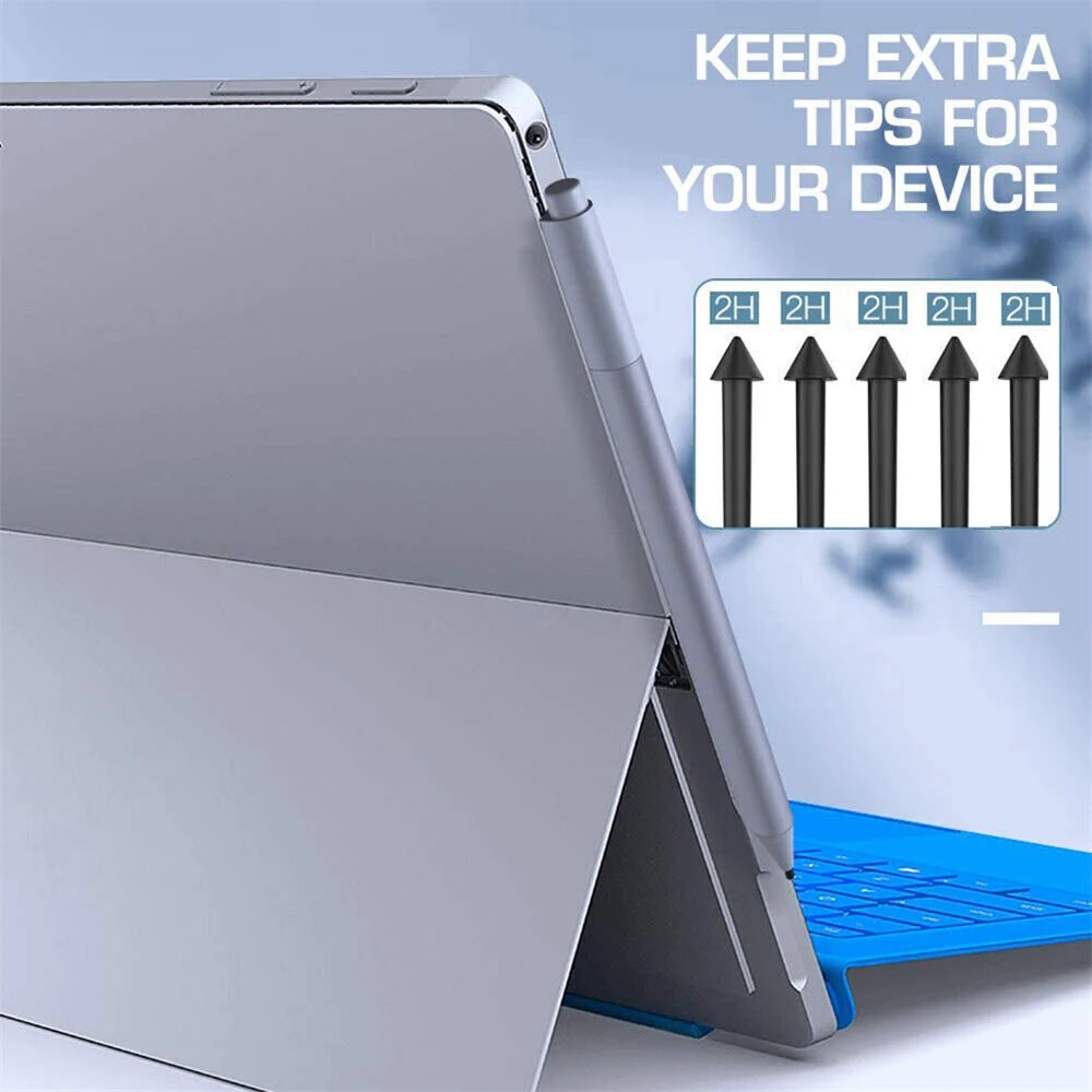 5Pcs Stylus Pen Nib Tips 2H 2H 2H 2H 2H Replacement Kit For Microsoft Surface Pro 7/6/5/4/Book/Studio/Go