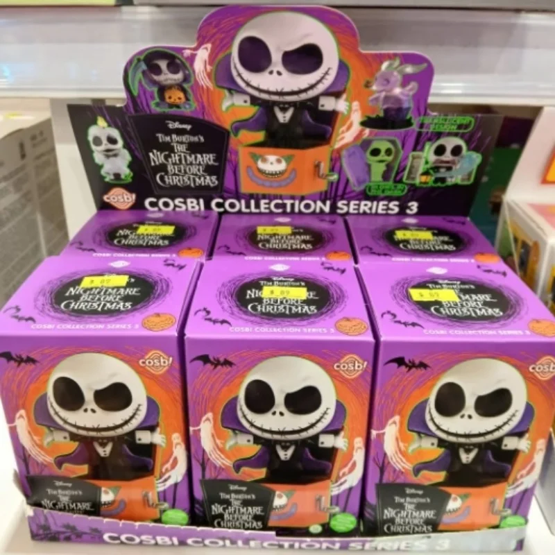 Original The Nightmare Before Christmas Q Version Jack Skellington Actionfigur Pumpkin King Mini süßes Gothic-Halloween-Geschenk
