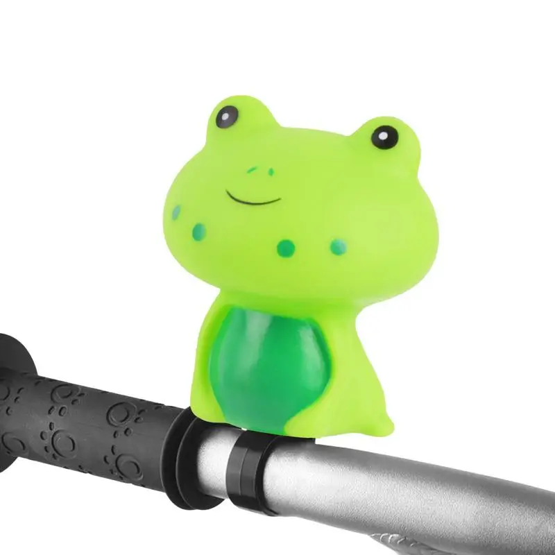 Rubber Frog Toy Silicone Panda Bicycle Horns Decorations Cute Bike Horns Ornaments Scooter Decoration Supplies Squeezable With