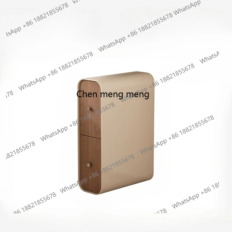 

Cream Wind French 20cm Extremely Narrow Bedside Table Bedroom Household Mini Exquisite Wrought Iron Bed Side Clip Small Cabinet