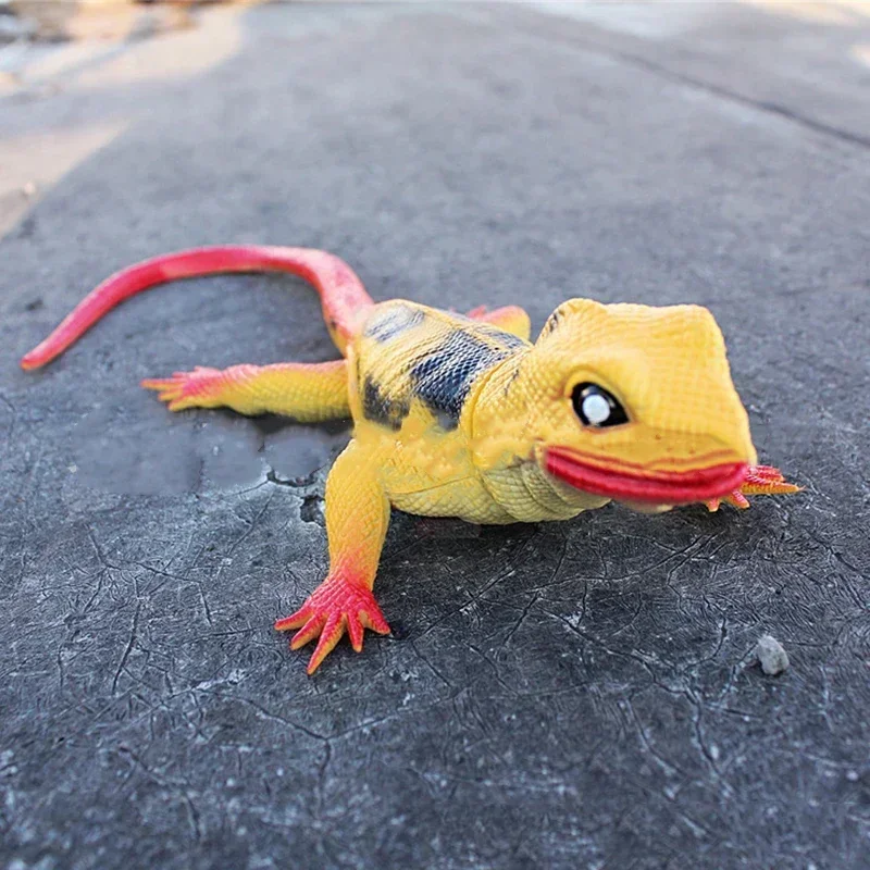 Rubber Rubber Lizards Color Random Lifelike Shape Lizard Figure Toy Collection Vivid Soft Rubber Lifelike Shape