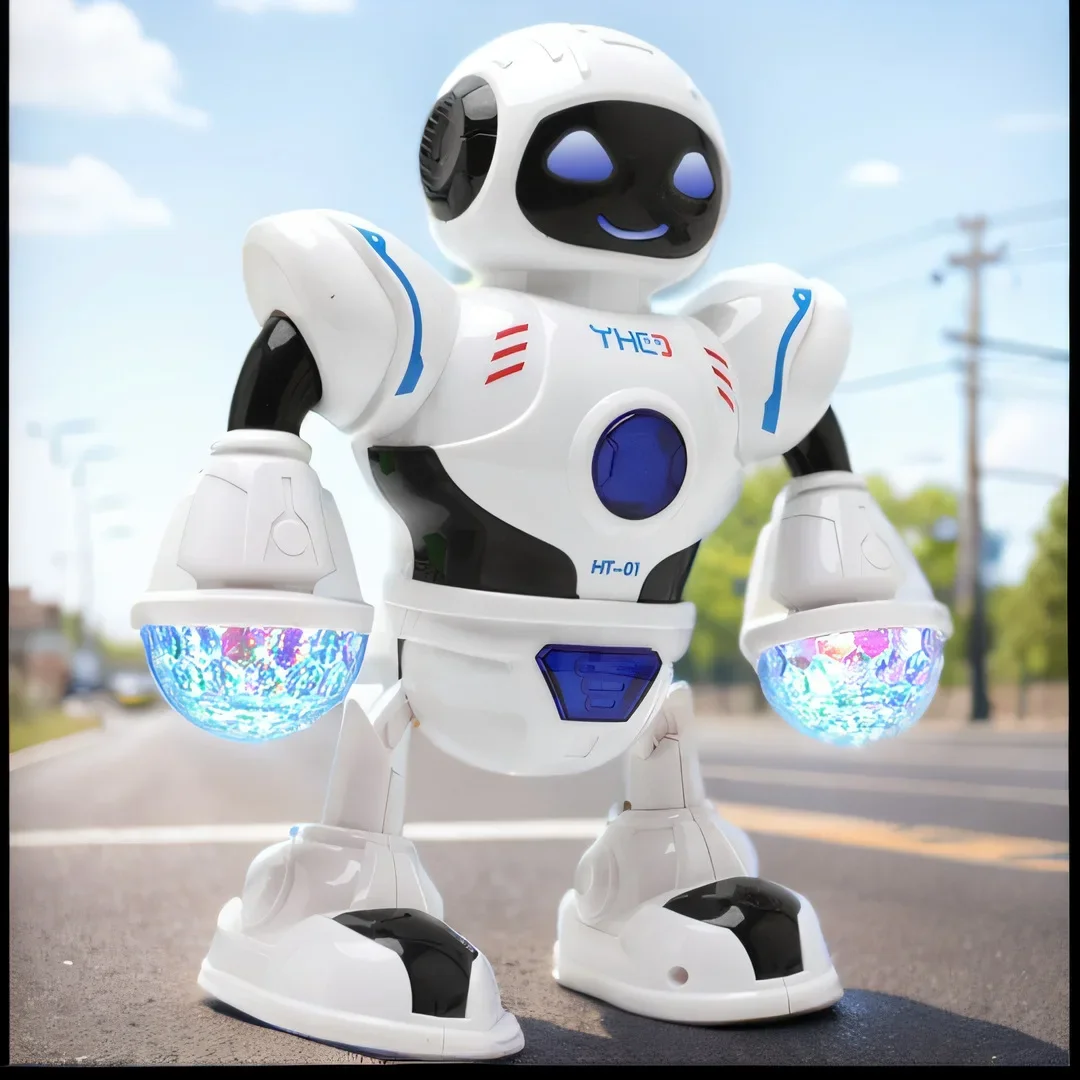 Kids Dance Robots Music LED Vocal toy Robot Birthday Gift Toys For Children Early Education Baby Toy Boys Girls birthday gifts