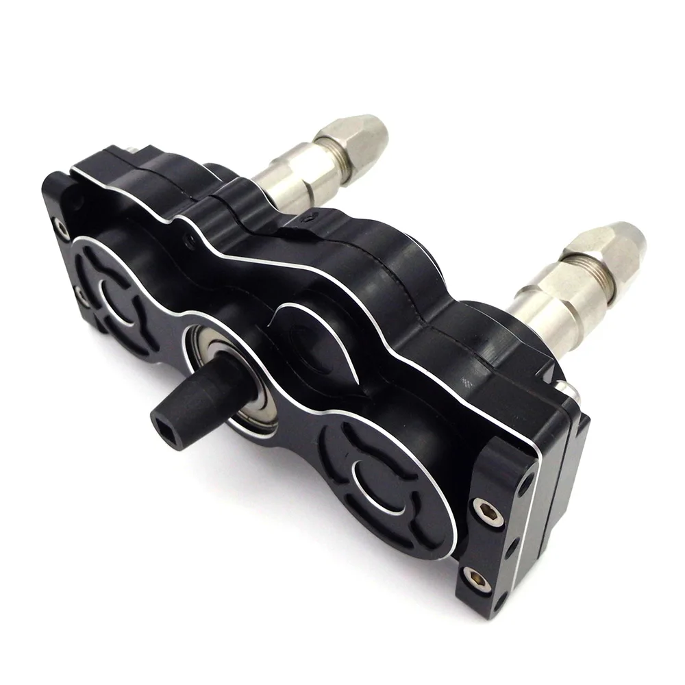 RC Boat Gear Box 1:1 Forward Reverse Dual Output Transfer Transmission Gearbox for 6.35mm 1/4