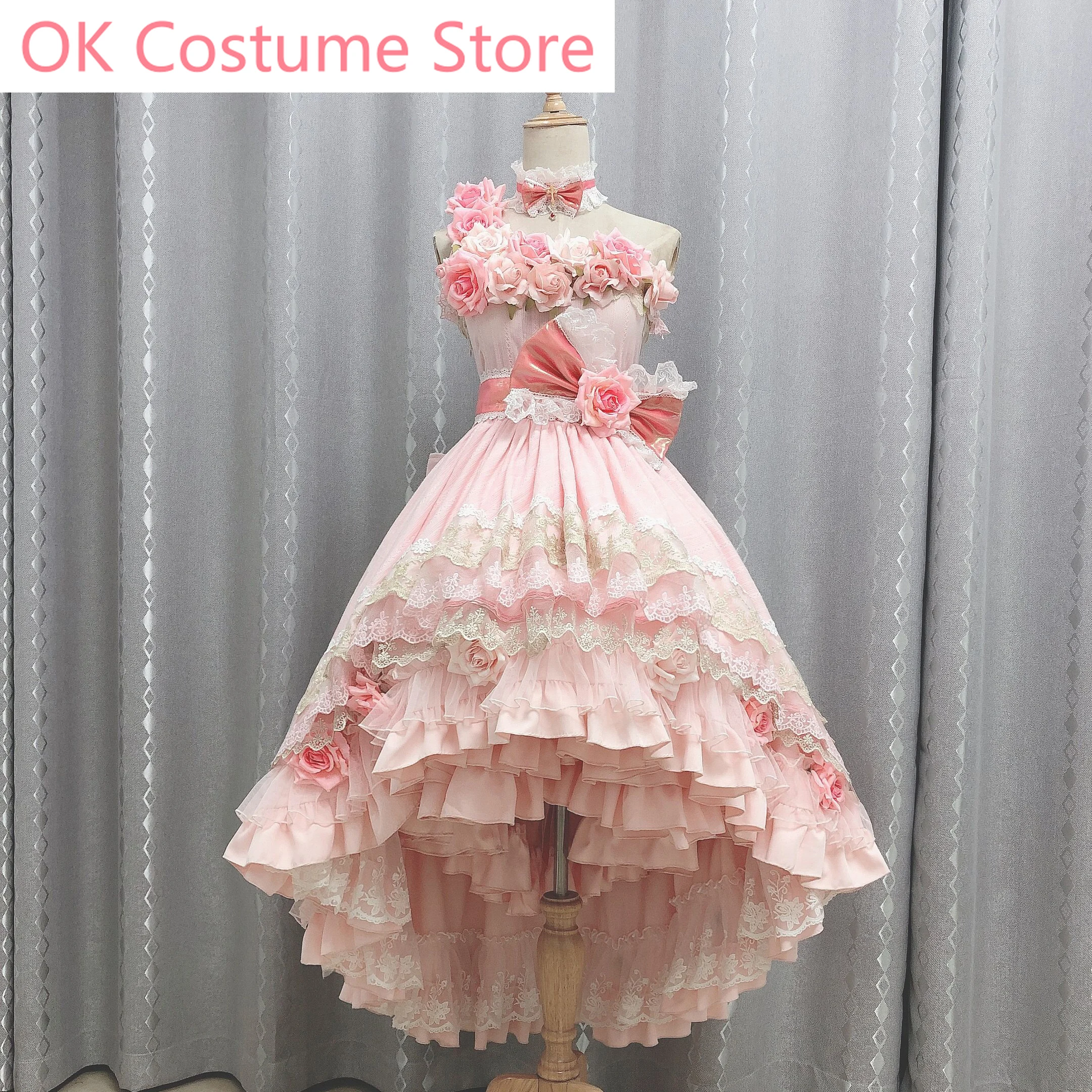 Anime! Be A Princess Someday Siya Pink Adult Dress Lovely Lolita Uniform Cosplay Costume Halloween Carnival Party Suit For Women