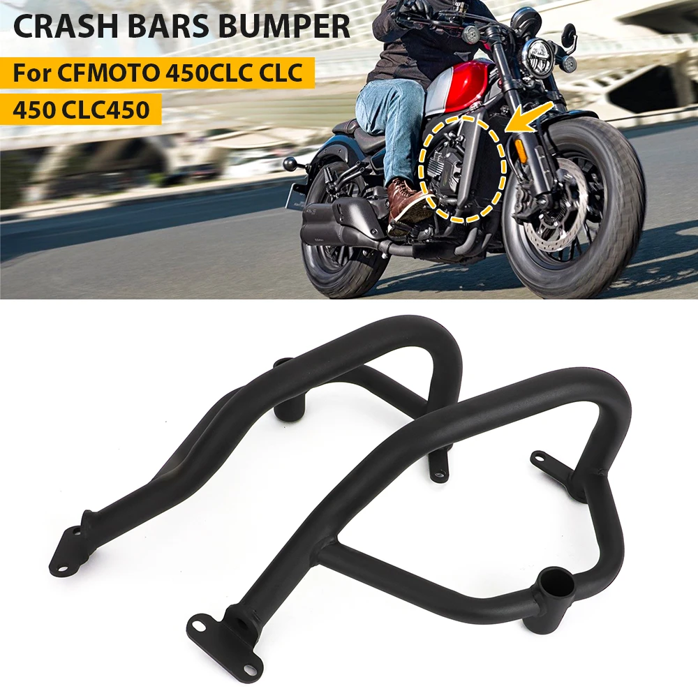 

For CFMOTO 450CLC CLC450 Anti-Crash Bar Motorcycle Anti-Fall Protection Engine Protective Kit Cover Crash Bar Frame Bumper