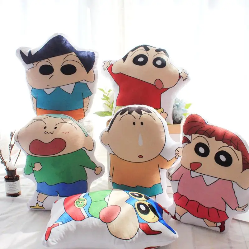 45Cm Anime Pillow Crayon Shinchan Plush Doll Cushion Kawaii Decorate Portable Plush Doll Cushion Surrounding Gift Wholesale