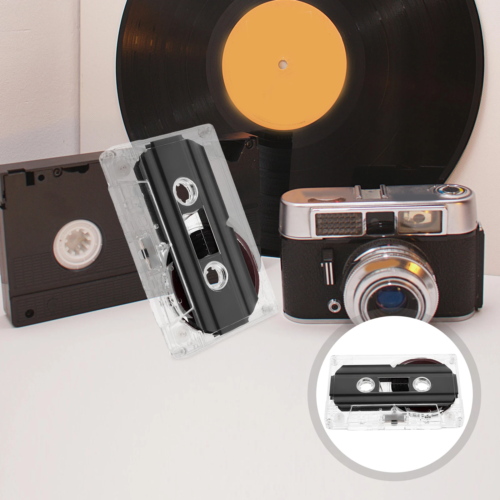 

4 PCS Cassette Vintage Tapes Audio Cassettes for Recording Plastic Player