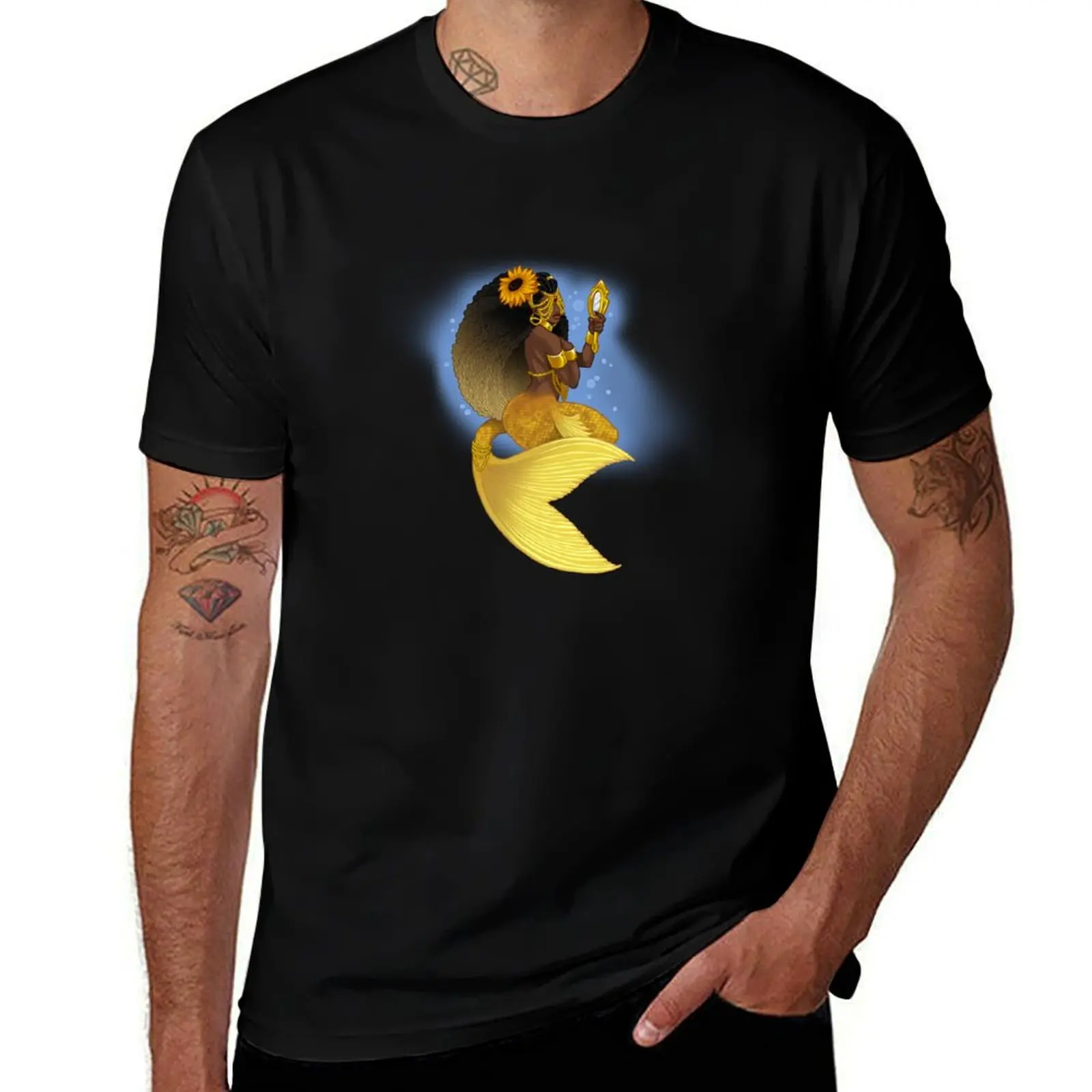 

Mermaid Oshun T-Shirt funny t shirts cotton black cotton t-shirt plain for man package T-Shirt