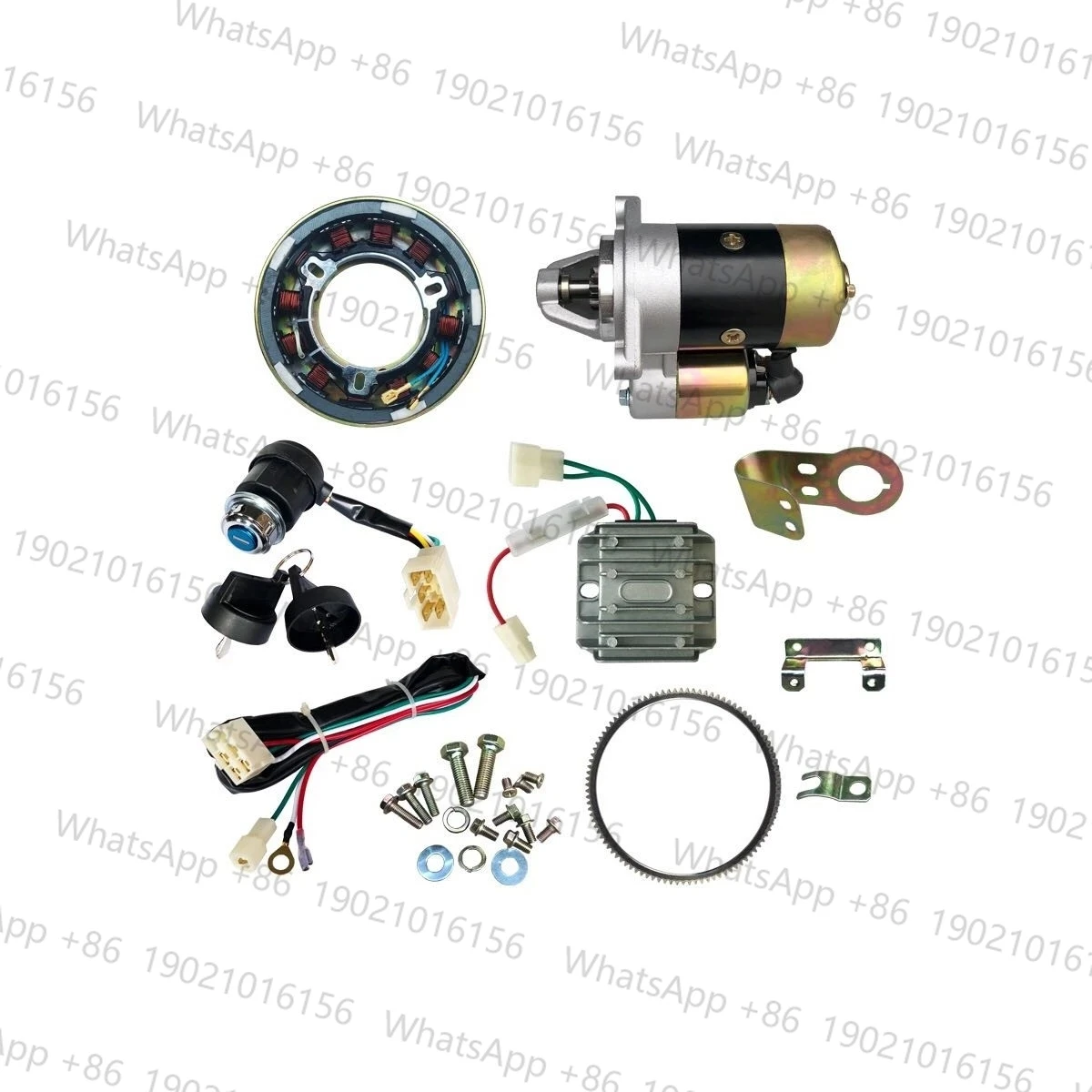 KIT de conversión de arranque eléctrico L100 para MOTORES DIESEL L100 10HP 186F