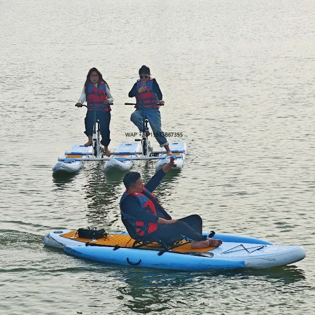 

2026 New Style Factory Stock Single Double Person Floating Inflatable Water Bicycle Bike for Adults