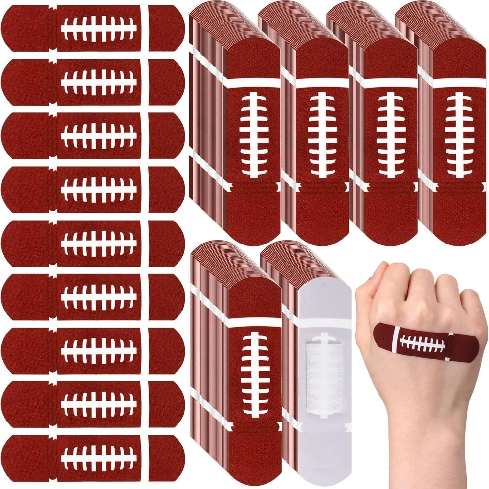 

Набор из 20 штук: американский футбольный мяч ‌ Водонепроницаемые пластыри с рисунком для перевязки ран, клейкие бинты из ПЭ, для оказания первой помощи