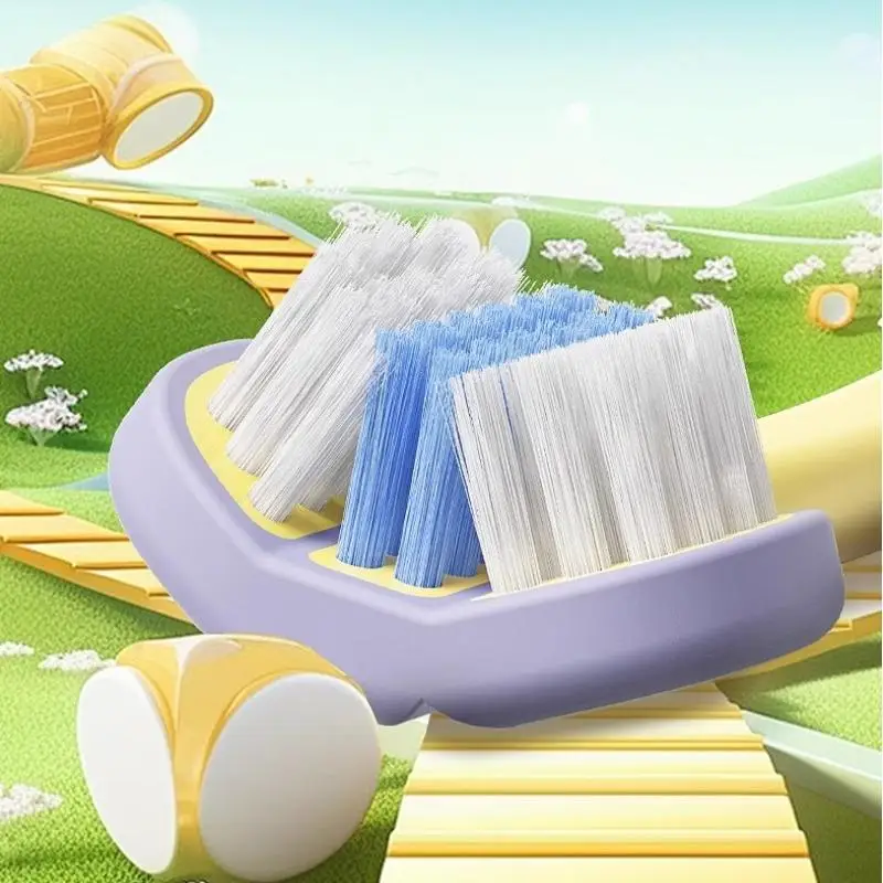Antibacterial Cleaning Toothbrush For Children Three-sided Soft Bristle Toothbrush For Infants And Toddlers Aged 3-12