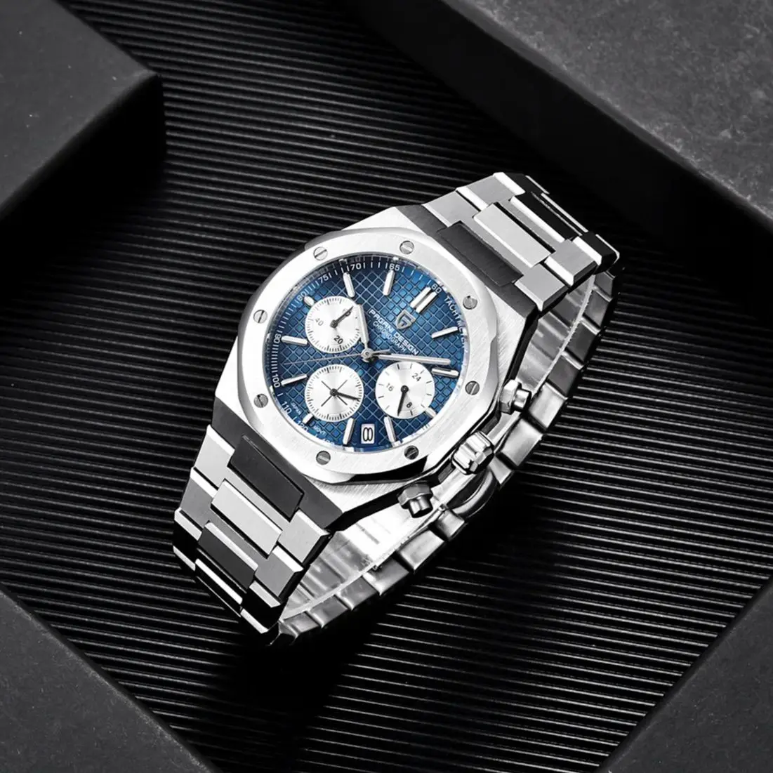 Pagani Design 2024 New VK63 Men\'s Quartz Watch Luxury Sapphire Stainless Steel 20Bar Waterproof sports releoj hombre watch for