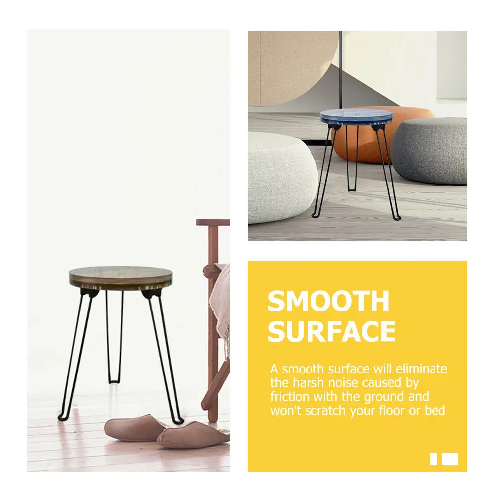 

4pcs Metal Hairpin Table Folding Coffee Desk Home Diy Foldable Bed Side Computer Table Legs Space Saving Easy Install Strong