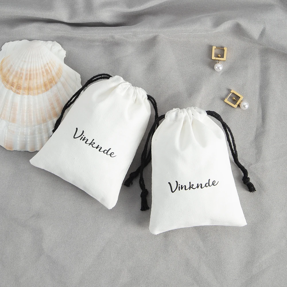 

Package 50pcs Muslin Bags Custom Logo Cotton Drawstring Jewelry Pouches Sachet Bag for Bridal Gift Bachelorette Party Favors DIY