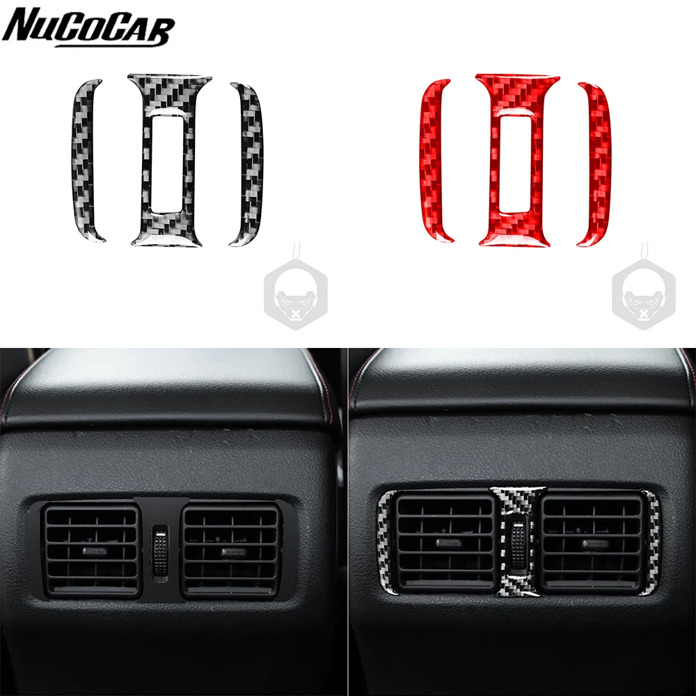For Toyota 4runner 2010-2020 Carbon Fiber Rear Central Air Vent Control Panel Cover Car Accessories Interior Decorative Stickers