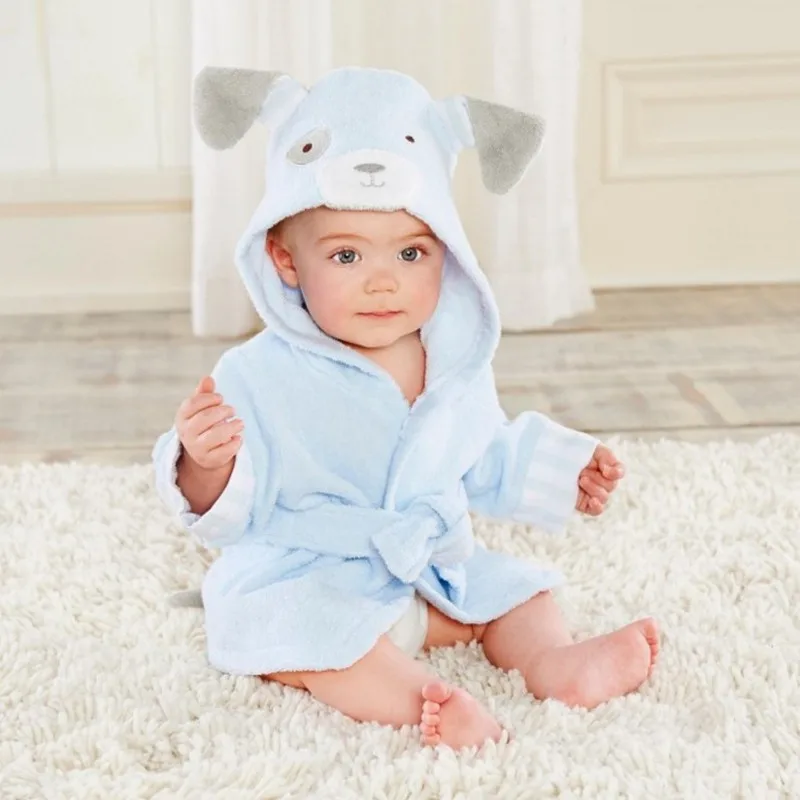 Medium Size 12-24 Months Baby Single Layer Cotton Animal Modelling Bath Towel Boy Girl Full Moon Clothes Send Fancy Gift