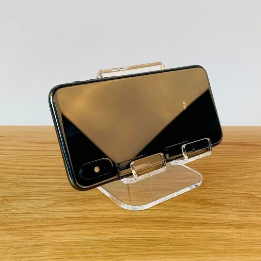 Acrylic Clear Tablet Stand Durable Adjustable Folding PC Support Holder Stand Accessories Crystal Bracket for iPad Air/iPhone