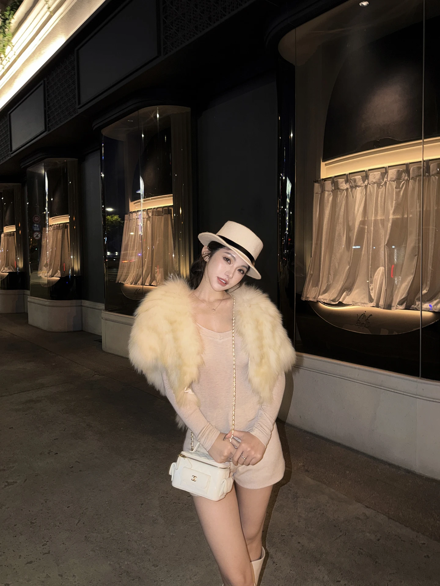 

Warmth Fur awl PiRui Winter Cozy Amber Glow Sle Women's Faion Stand Fit Medium Age Trend No Hat Included