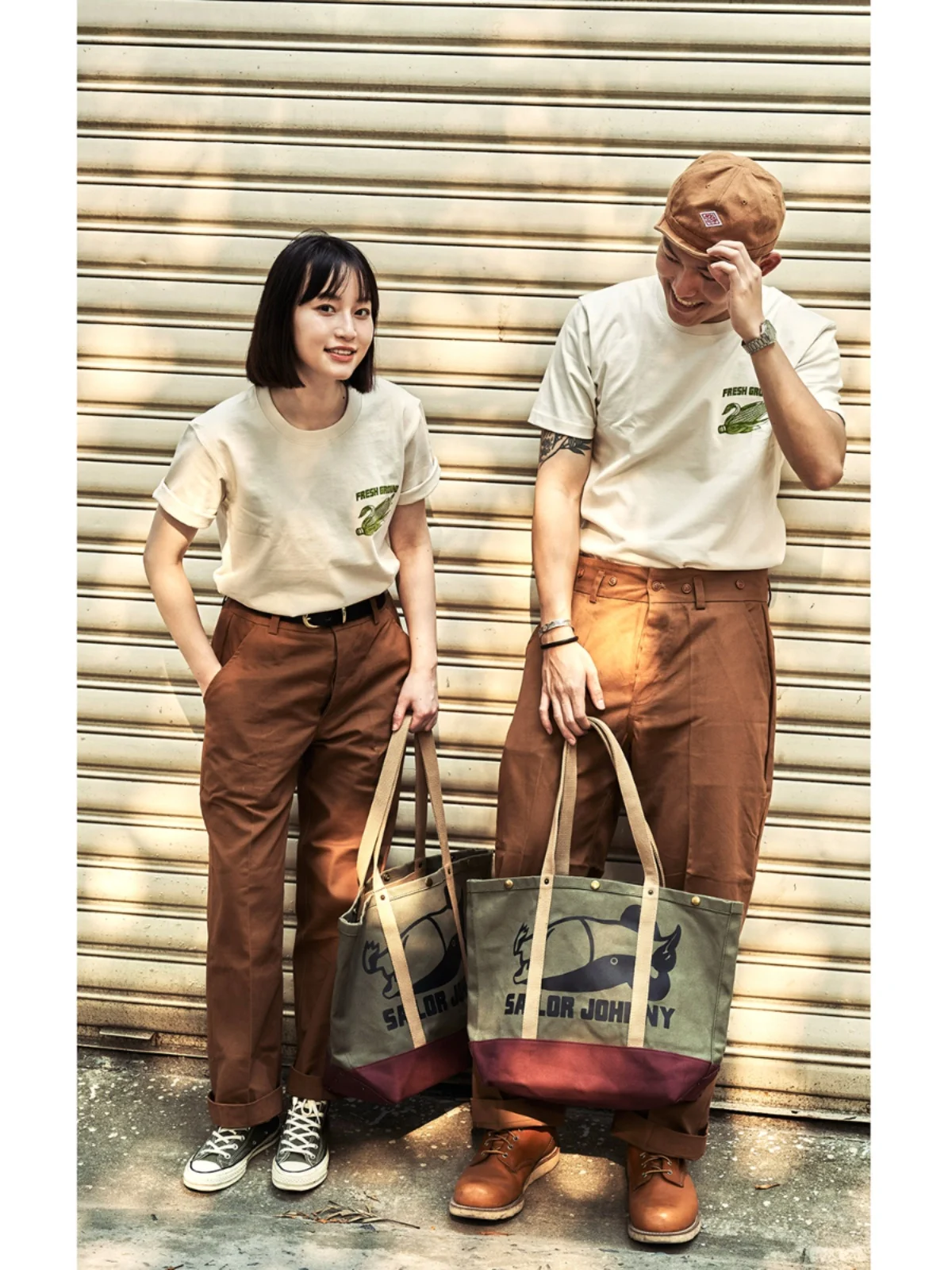 

Sailor Johnny Military een Canvas Tote Bag ex Large Capaci Single oulder Bag Retro American Sle Casual Faion