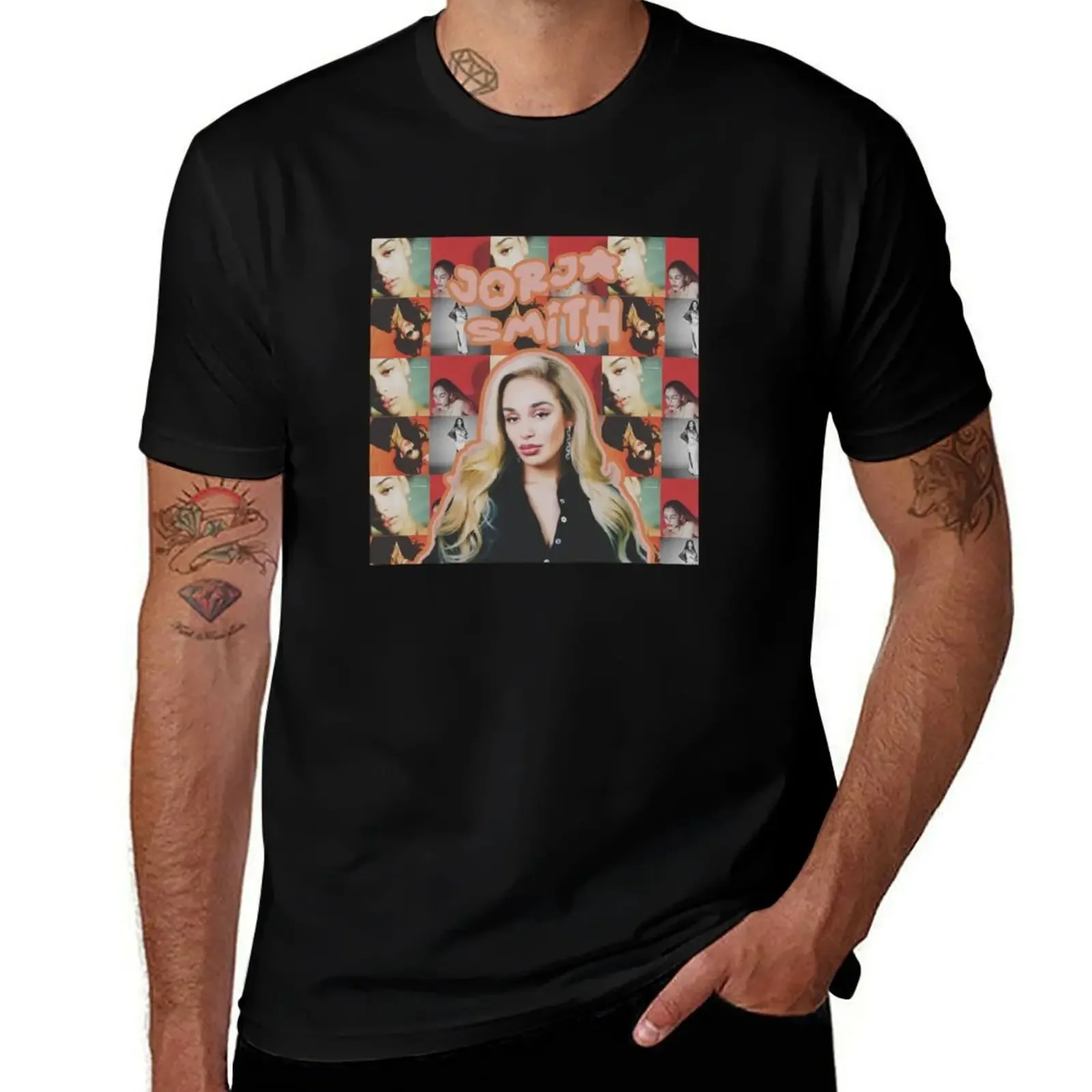 

jorja smith music album poster T-Shirt Short sleeve tee anime shirt tshirts personalised Luxury man mens vintage t shirts