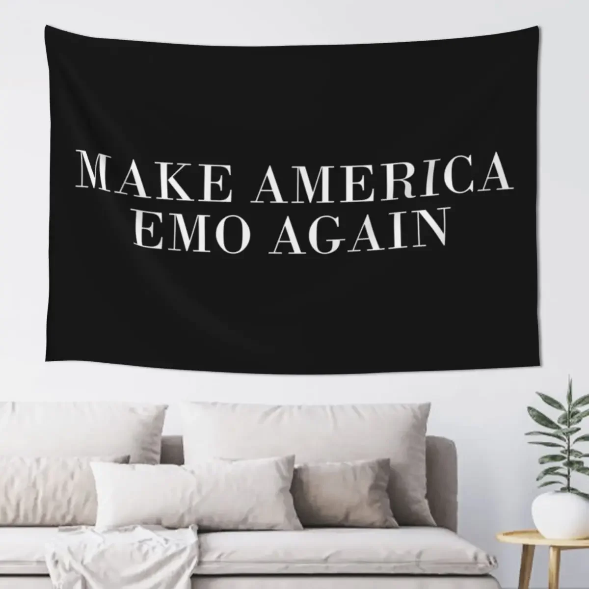 Make America Emo Again Tapestry Decoration For Bedroom Bedroom Organization And Decoration Home Decor Accessories Tapestry