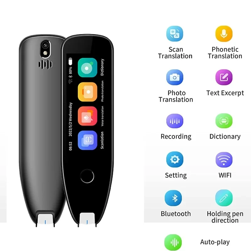 

Smart Voice Scan Translator Pen Multifunction Offline Translation Real Time Language Translator Voice Recorder Text Transfer