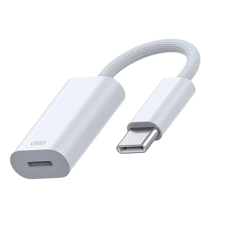 AS95-USB C ذكر إلى لواجهة أنثى محول كابل دعم الشحن + سماعة الرأس + الاتصال + نقل البيانات آيفون 16