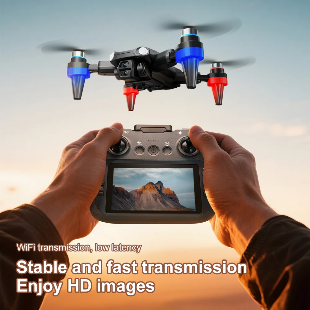 Original M9 GPS Foldable Drone 4K Dual Camera 5G WiFi FPV Brushless Motor Optical Flow Altitude Hold RC Quadcopter