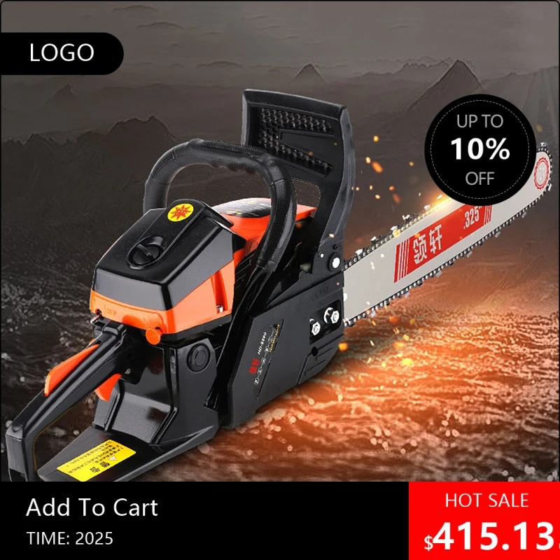 080808High-Power 1 Chainsaw Multifunctional Household Logging Saw Tree Felling Machine - Chain Saw for Woodwo