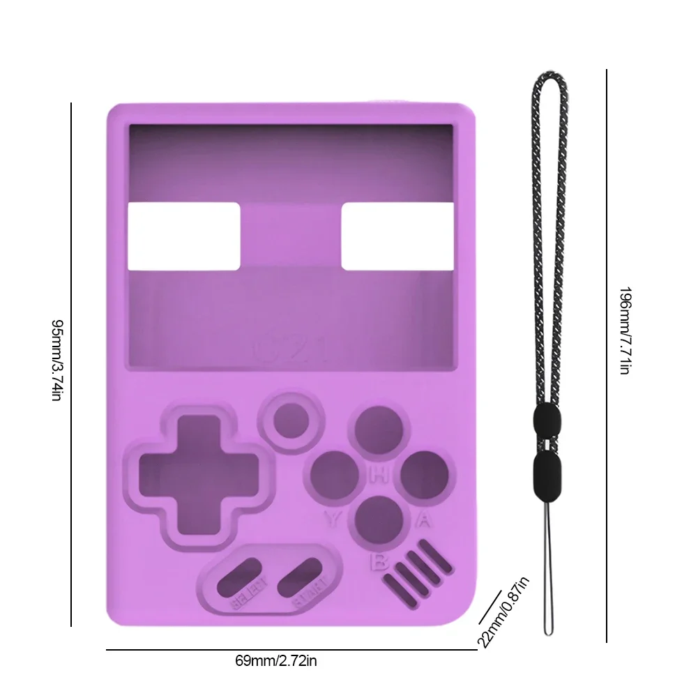 

Silicone Protection Soft Case Cover Sleeve Anti-Scratch Non-Slip with Lanyard Suitable for MIYOO MINI Plus Game Console