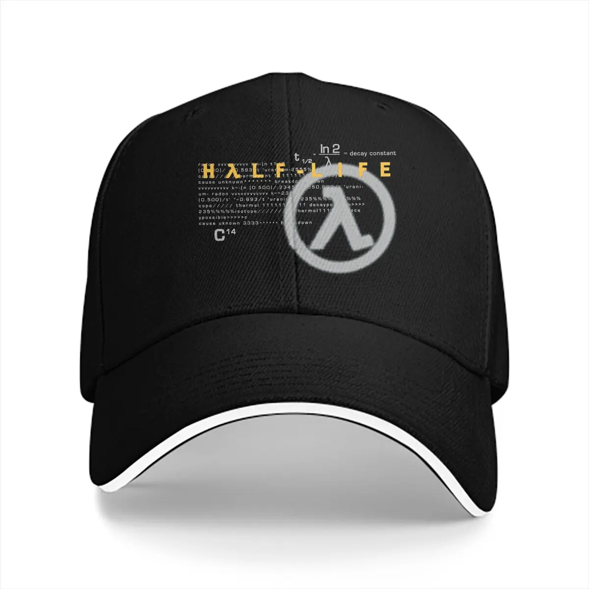 Pure Color Dad Hats 1998 Women's Hat Sun Visor Caps Half Life Game Peaked Cap