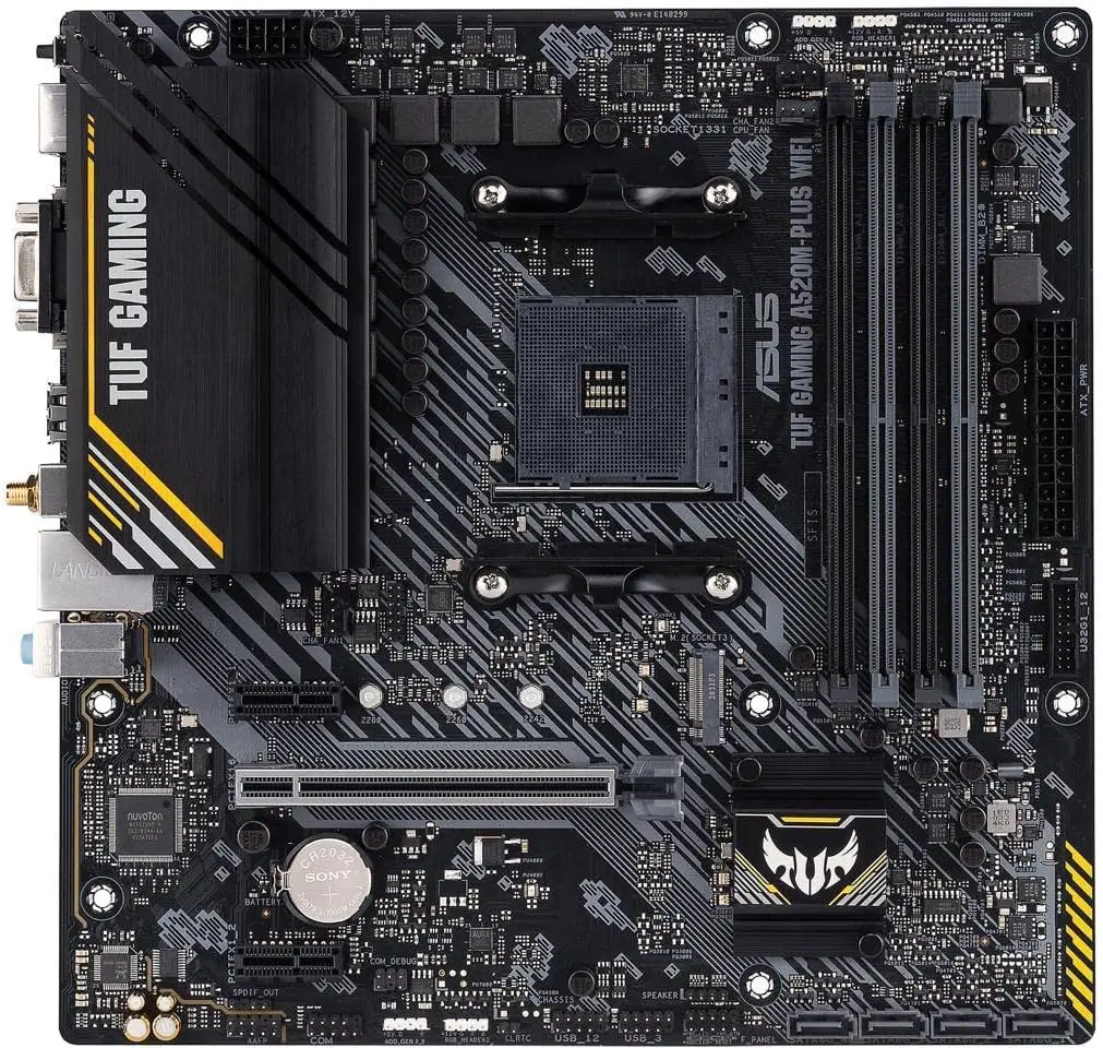

Игровая материнская плата AMD AM4 MicroATX с Wi-Fi, поддержкой M.2, USB 3.2 и RGB-разъемами для процессоров Ryzen