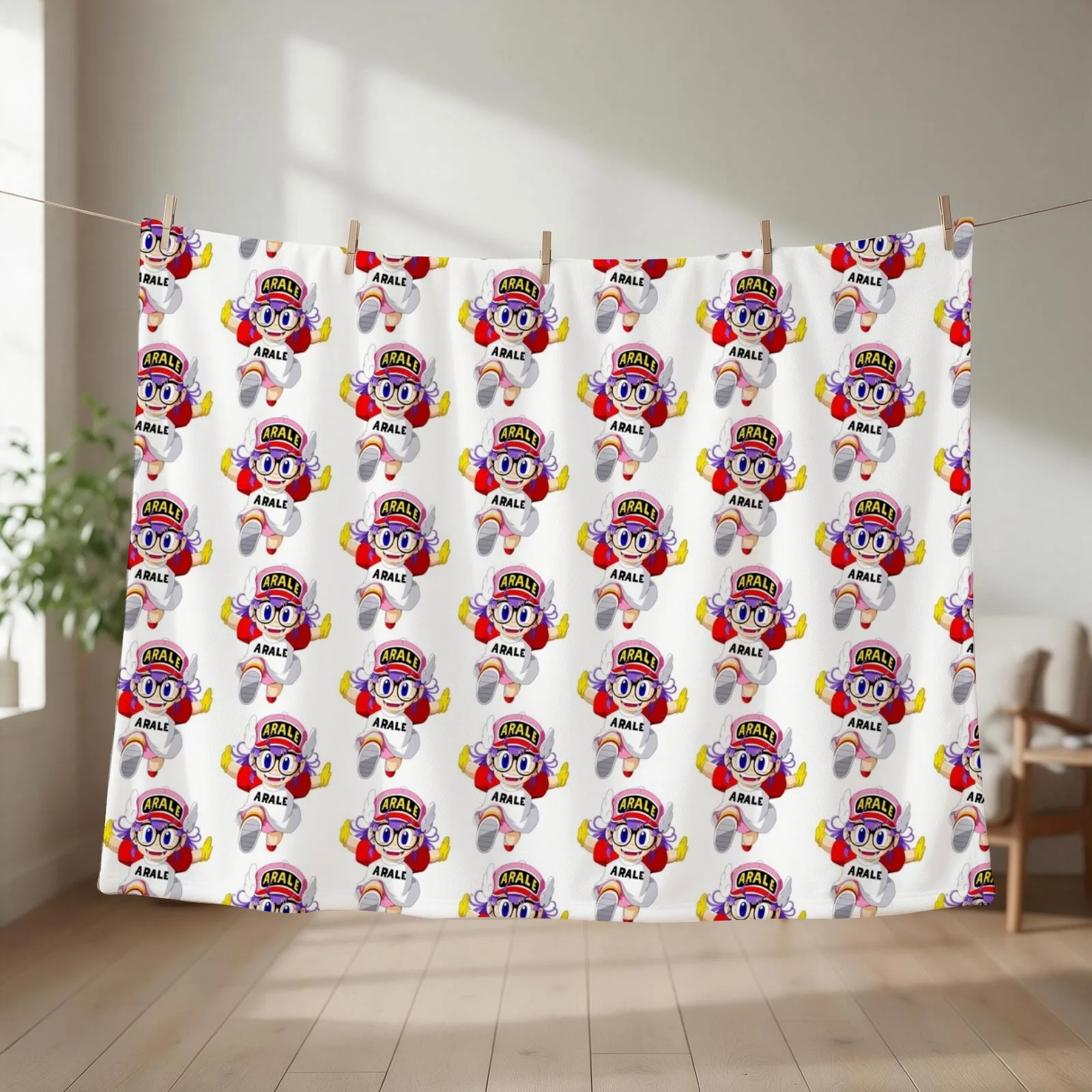 ARALE Throw Blanket couch cozy soft plush fuzzy picnic outdoor blanket