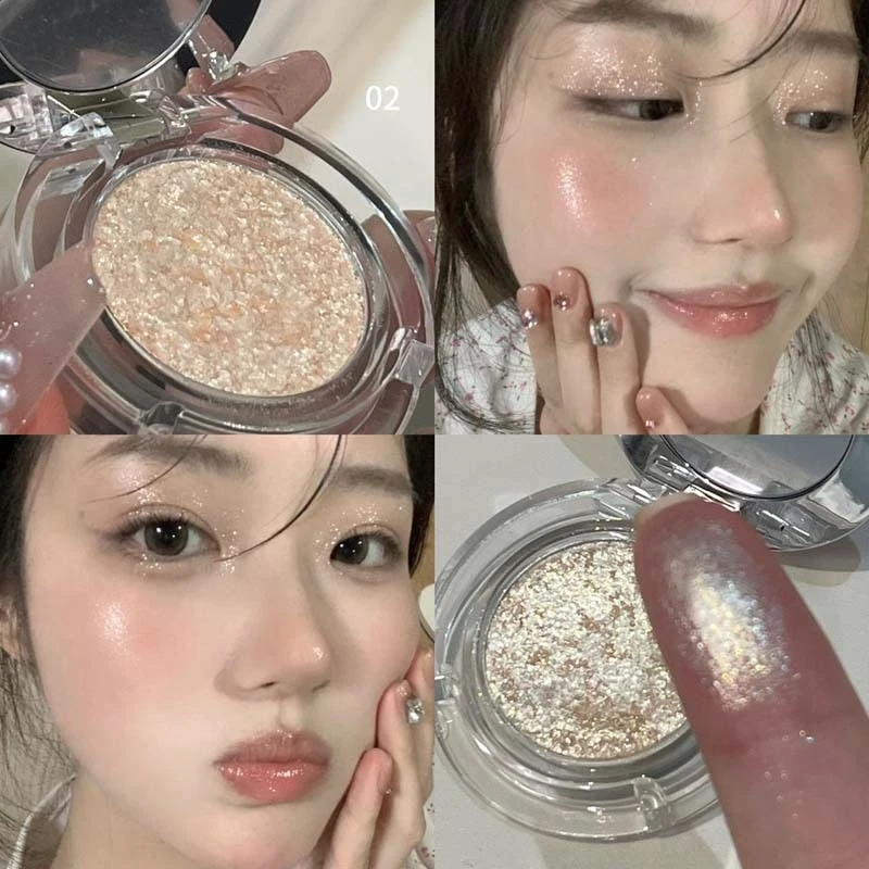 

FAICCIA Fine Shimmering Micro-Diamond Highlighter, одноцветные тени для век с эффектом сияния, осветляющие.