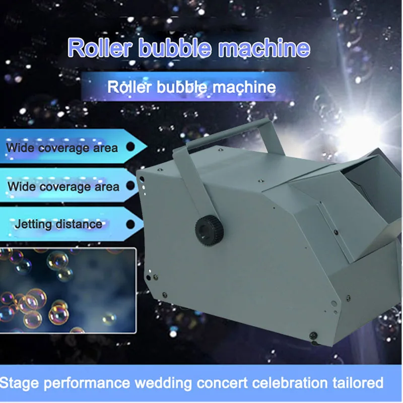 

B-200 Portable Bubble Machine Wireless Remote Control Bubbles Blower Automatic Foam Maker Apply To Stage Show & Wedding Ceremony