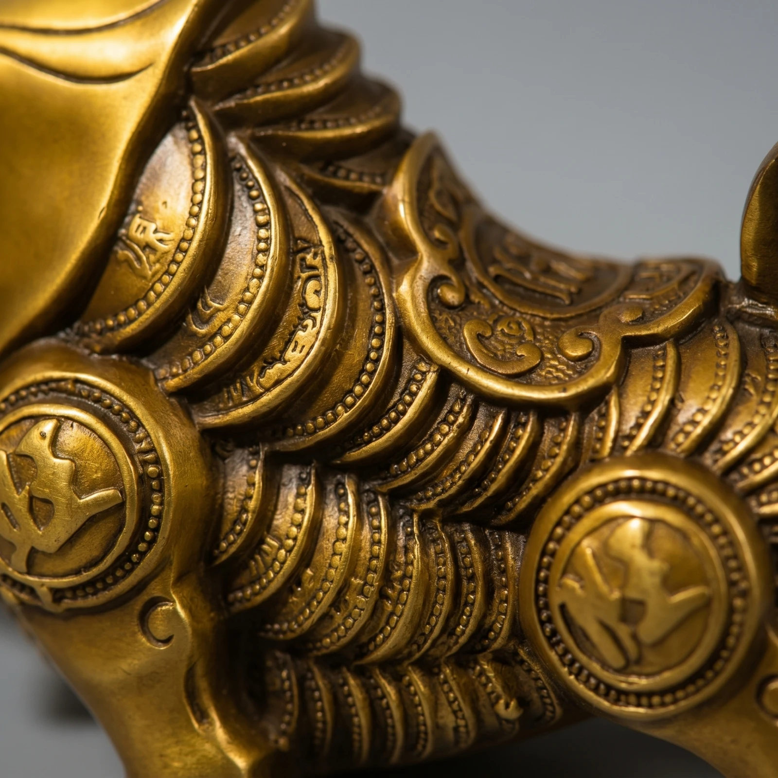 Bull Figurine Bronze-Colored Zodiac Ornament Bull Statue Tabletop Sturdy for Collectors, Office Desk, Home Decor